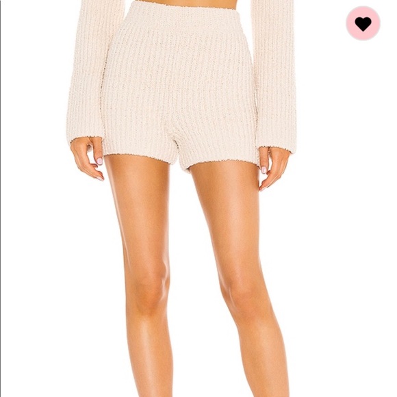 X REVOLVE ONE GREY DAY SHORTS IN IVORY - Picture 2 of 3